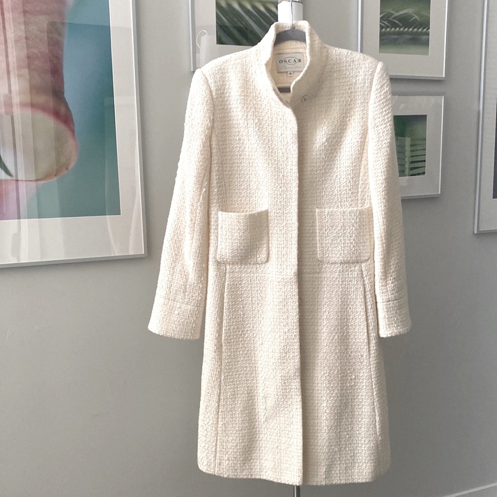 Oscar de la Renta Cream Women's Coat